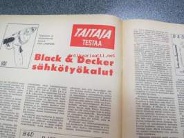 Taitaja 1963 nr 1, ilmojen aristokraatteja DC-3, Black &amp; Decker sähkötyökalut, lennokkimoottorit lentämään