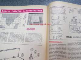 Taitaja 1963 nr 1, ilmojen aristokraatteja DC-3, Black &amp; Decker sähkötyökalut, lennokkimoottorit lentämään