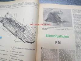 Taitaja 1963 nr 5, ilmojen aristokraatteja De Havilland DH. 98 Mosquito, Taitaja testaa Emco Unimat, puusorvi. Pikkulasten keinutuoli teko-ohje.