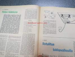 Taitaja 1963 nr 5, ilmojen aristokraatteja De Havilland DH. 98 Mosquito, Taitaja testaa Emco Unimat, puusorvi. Pikkulasten keinutuoli teko-ohje.