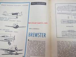 Taitaja 1965 nr 2, Taitaja testaa Record autoradat, Taitaja testaa Skil-Snap-lock, ilmojen aristokraatteja Brewster model 239. Teko-ohjeita:  köysirata, testissä