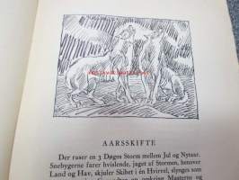 Arktiske Jagter af Achton Friis med illustrationer af Knud Kyhn