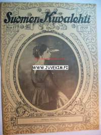 Suomen Kuvalehti 1920 nr 17, keskiaukeama Suomalaiset Petsamossa, kuvia neuvottelut Rajajoella, Porin vanha &quot;Charlotta&quot;, Olga Lunden: tuokiokuvia rintamalta