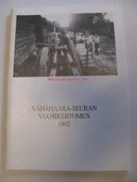 Vähähaara-Seuran vuosikertomus 1992