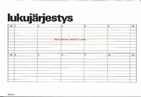 Osuuspankki  - Lukujärjestys