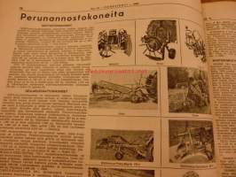 Koneviesti 1969 / 13. 25.6.1969 -sis. mm. seur. artikkelit / kuvat .Rivilannoitusta Lounais-Suomessa.Perunannostokoneita.Metallin katkaisuun tarkoitetut sahat.ym