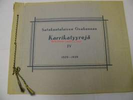 Satakuntalaisen Osakunnan Karrikatyyrejä IV 1929-1939