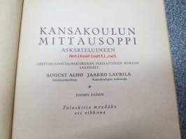 Kansakoulun mittausoppi askarteluineen 1929