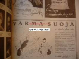 Suomen Kuvalehti 1922 nr 46 Kansi Tyyne Wuorisola, Takakannessa piirretty mainoskuva Korpivaara &amp; Halla 1922,  Onnittelukuvisssa mm. Kultahää 26.10.1922 A.H.