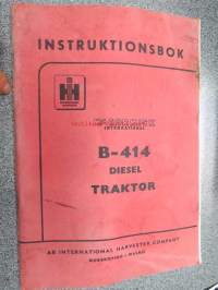 McCormick International B-414 Dieseltraktor instruktionsbok