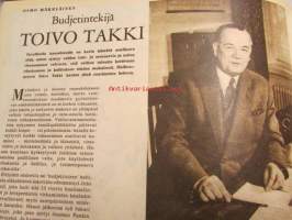 Suomen Kuvalehti 1955 nr 12,  Ellinor Ivalo, Toivo Takki, Kuula, Sailo, Tuomi, Merikanto - taiteilijoita toisessa polvessa. Miltä tuntuu syntyä kuuluisan isän