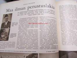 Suomen Kuvalehti 1955 nr 15, Wäinö K. Latavala: Cymbidium orkideain kuningas, Unto Seppänen, taidepiirtäjät esittäytyvät, Karhula-iittala Löytö-sarjan mainos