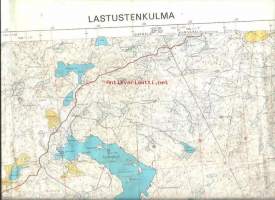 Lastustenkulma  - 2123 10 Peruskartta 1 : 20 000  kartta
