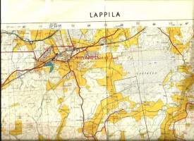 Lappila  - 2133 07  Peruskartta 1 : 20 000  kartta