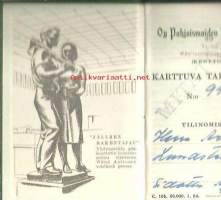 Pohjoismaiden Yhdyspankki, Turku Käsiteollisuuspankki, pankkikirja 1954