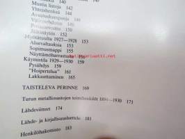 Verstasliikkeistä suurtaisteluihin. Metalli 49:n historia vuosilta 1894-1930 [Turku]