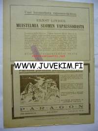 Suomen Kuvalehti 1921 nr 21  ilm. 27. toukokuu 1922. kannessa tasavallan presidentti Ståhlberg. Aukeaman kuvasarjassa  Ståhlberg ottaa vastaan Viron päämiehen