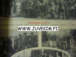 Suomen Kuvalehti 1921 nr 21  ilm. 27. toukokuu 1922. kannessa tasavallan presidentti Ståhlberg. Aukeaman kuvasarjassa  Ståhlberg ottaa vastaan Viron päämiehen