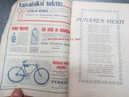 Punanen viesti VIII 1914, kansikuvitus Edvin Lydén