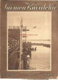 Suomen Kuvalehti  1923 nr 34 - Kesälahden Humuvaara, uinnin PM, tulivuorenpurkaus Krakatos, Berliinin kurjuus, Paavo Nurmi