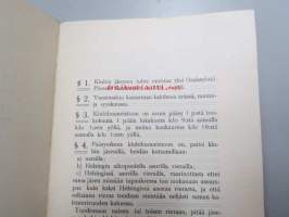 Helsingin Pörssiklubin järjestyssäännöt 1915 -painate - Ordningsregler för Helsingfors Börsklubb