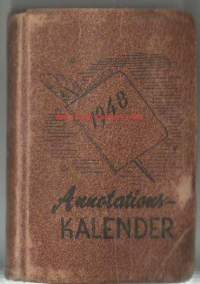 Annotationskalender 1948 -   kalenteri, merkintöjä Turun Rautatehtaaseen liittyen