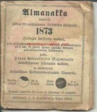 Almanakka 1873 -   kalenteri merkintöjä