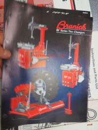 Branick tire assembly etc. tools - rengasalan työkalujen ja tarvikkeitten esittelylehtisiä ja mainoksia 10 kpl