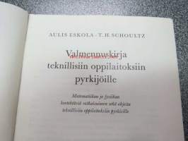 Valmennuskirja teknillisiin oppilaitoksiin pyrkijöille