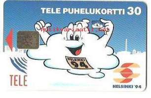 Helsinki EM -94 puhelinkortti  D23b ja D27   2 kpl