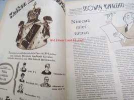 Suomen Kuvalehti 1953 nr 10, koulu hädässä (Parainen), koelentäjän työpäivä, sorvarina Sointulassa - Väinö Sulin (Kanada), Oulu soittaa