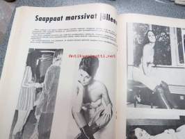 Miesten Maailma 1972 nr 5, aikuisviihdelehti, Erään Gestapon majurin kohtalo Suomessa, Timantteja, Saunassa, Saappaat, ym.  -men´s magazine