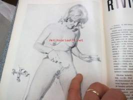 Miesten Maailma 1972 nr 5, aikuisviihdelehti, Erään Gestapon majurin kohtalo Suomessa, Timantteja, Saunassa, Saappaat, ym.  -men´s magazine
