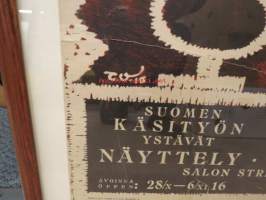 Käsityön ystävät, näyttelyjuliste, taiteilija Toivo Vikstedt