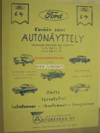 Ford Autonäyttely / Lappeenrannan Autokeskus Oy 1964 -myyntiesite