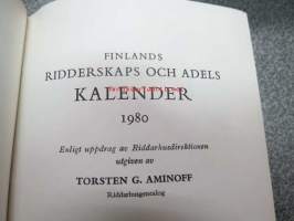 Finlands ridderskaps och adels kalender 1980 -aateliskalenteri
