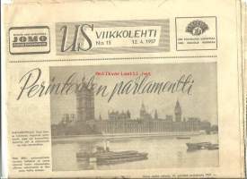 US Viikkolehti 1957 nr 15 - Uuden Suomen liite
