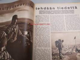 Suomen Kuvalehti 1957 nr 45, Waltari akatemian kuopus, Vuokko Eskolin, miten muistomitaleita, muistoristejä ja kunniamerkkejä on kannettava, Helsingin Yliopiston