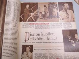 Suomen Kuvalehti 1957 nr 45, Waltari akatemian kuopus, Vuokko Eskolin, miten muistomitaleita, muistoristejä ja kunniamerkkejä on kannettava, Helsingin Yliopiston