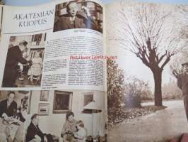 Suomen Kuvalehti 1957 nr 45, Waltari akatemian kuopus, Vuokko Eskolin, miten muistomitaleita, muistoristejä ja kunniamerkkejä on kannettava, Helsingin Yliopiston