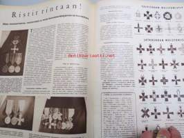 Suomen Kuvalehti 1957 nr 45, Waltari akatemian kuopus, Vuokko Eskolin, miten muistomitaleita, muistoristejä ja kunniamerkkejä on kannettava, Helsingin Yliopiston