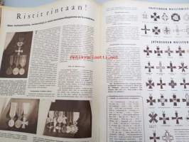 Suomen Kuvalehti 1957 nr 45, Waltari akatemian kuopus, Vuokko Eskolin, miten muistomitaleita, muistoristejä ja kunniamerkkejä on kannettava, Helsingin Yliopiston