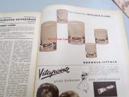 Suomen Kuvalehti 1957 nr 45, Waltari akatemian kuopus, Vuokko Eskolin, miten muistomitaleita, muistoristejä ja kunniamerkkejä on kannettava, Helsingin Yliopiston