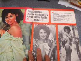 Jallu 1966 nr 9 sis. mm. seur. artikkelit / kuvat; Kansikuva Gloria Paul, Tyttö miestä myöten, Akateemista eli mitä Helsingin opiskelijatytöistä kerrotaan,