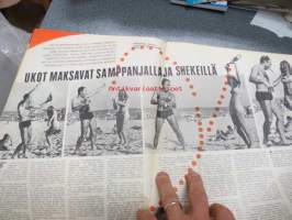 Jallu 1966 nr 9 sis. mm. seur. artikkelit / kuvat; Kansikuva Gloria Paul, Tyttö miestä myöten, Akateemista eli mitä Helsingin opiskelijatytöistä kerrotaan,