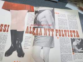 Jallu 1966 nr 9 sis. mm. seur. artikkelit / kuvat; Kansikuva Gloria Paul, Tyttö miestä myöten, Akateemista eli mitä Helsingin opiskelijatytöistä kerrotaan,