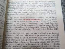 Saaremaast ja saarlastest - Saarenmaasta ja saarenamaalaisista viroksi