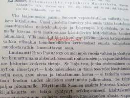 Suomen vapaustaistelua koskevaa uutta kirjallisuutta - eripainos Historiallinen Aikakauskirja 1937 nr 3