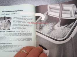 Säjkökäyttöisen Hoover pyykinpesukoneen käyttöohjeet