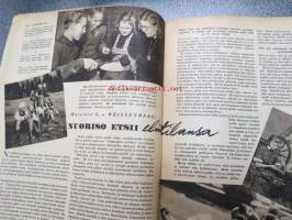 Kotiliesi 1944 nr 22 marraskuu kansi Martta Wendelin, Neekeriarpa, Kotitalouskeskikoulu, Nuoriso etsii elintilaansa, Lapsen iltarukous,